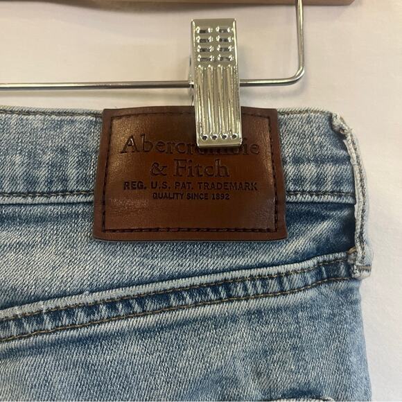 Abercrombie & Fitch Skinny Stretch Jeans Mens 29x30 Distressed Medium Wash Urban - Picture 5 of 11